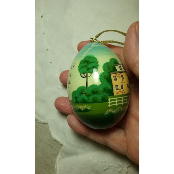 Vintage Hancock Shaker Village Hand Painted Egg Ornament Russian Classics - Picture 7 of 12